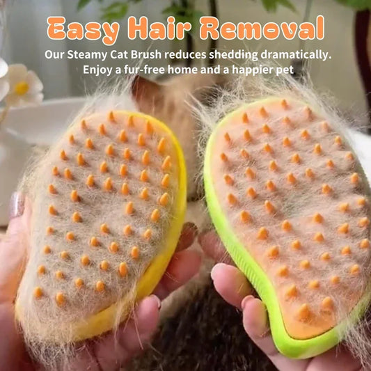Pet Steam Brush Cat Dog Cleaning Steamy Spray Massage Beauty Comb 3 in 1 Hair Removal Grooming Supplies Pets Accessories
